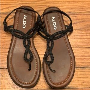 Aldo size 37 sandals black
